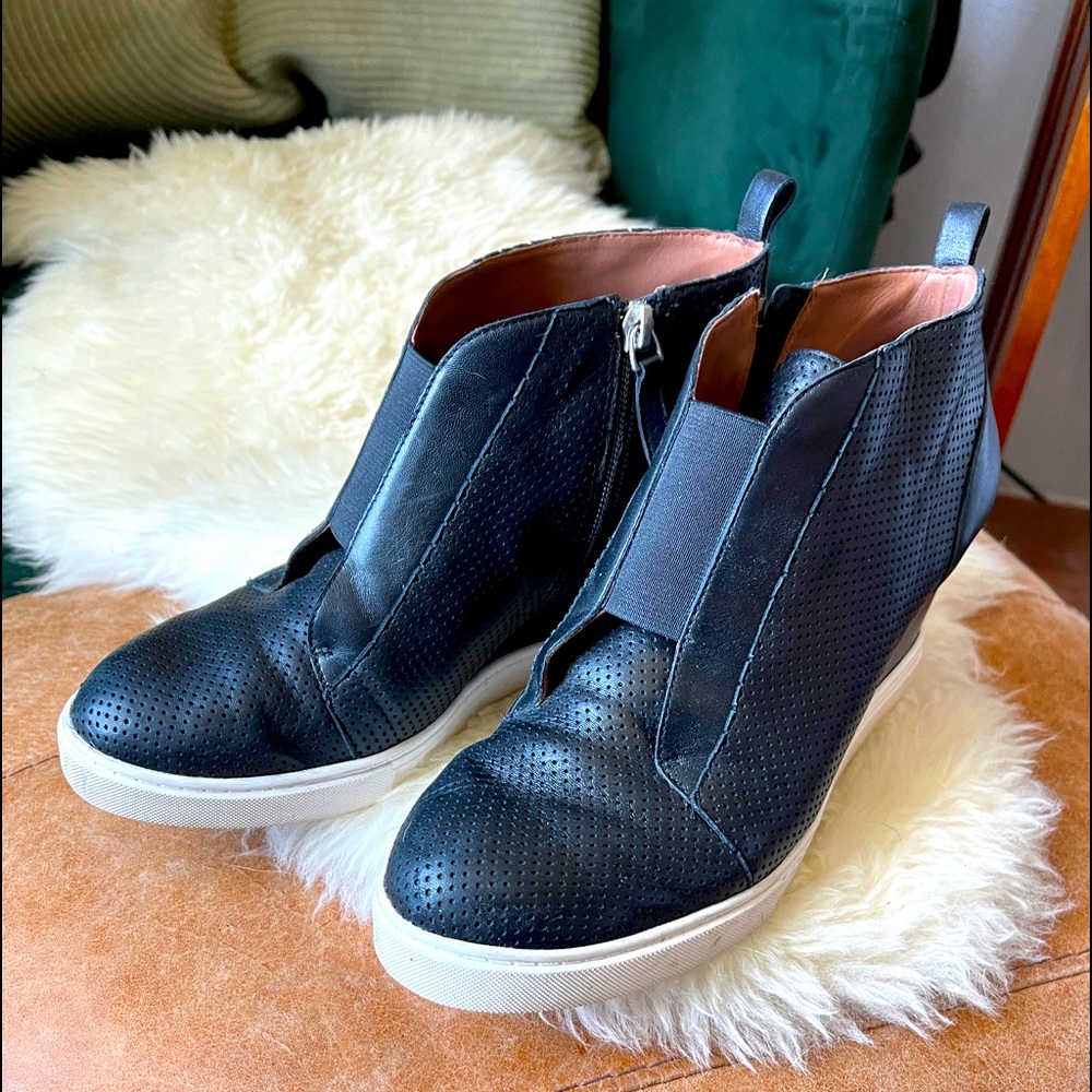 L. Paolo platform leather tennies